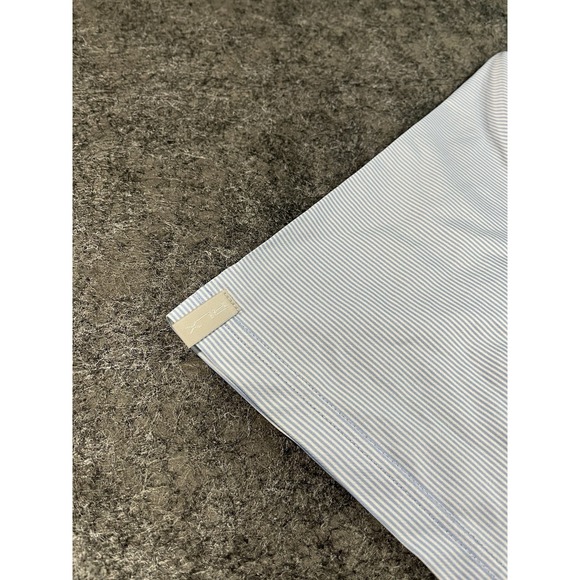 Ralph Lauren RLX Polo Shirt Mens XL Blue Stripe Trump International Golf Club - Picture 5 of 8